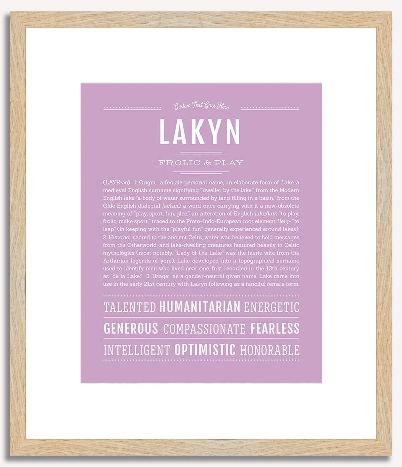 Lakyn | Name Art Print