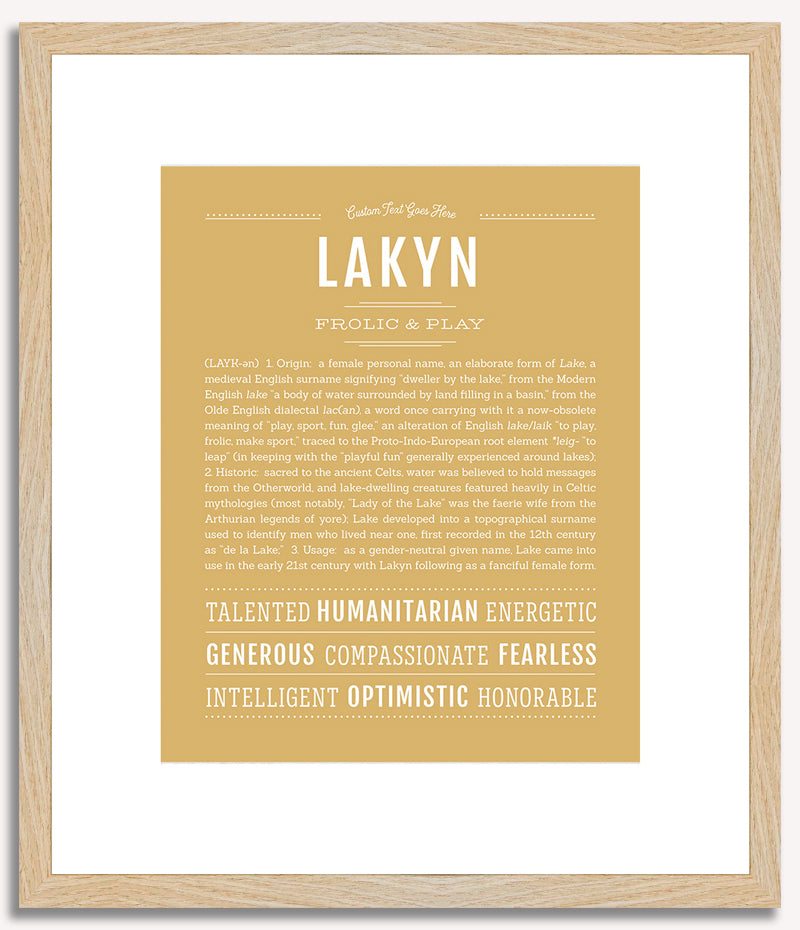 Lakyn | Name Art Print