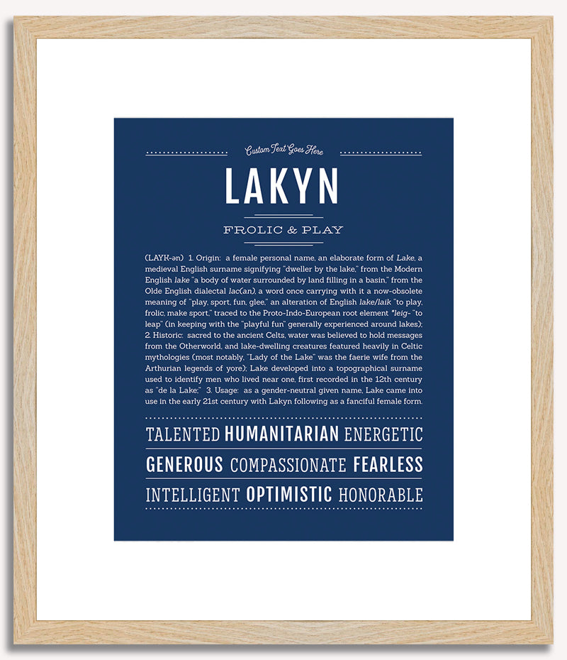 Lakyn | Name Art Print