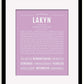 Frame Options | Lilac | Black Frame, Matted