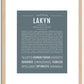 Lakyn | Name Art Print