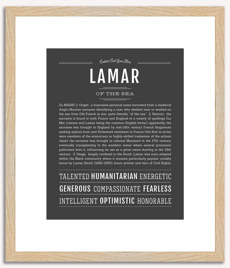 Lamar | Name Art Print