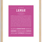 Lamar | Name Art Print