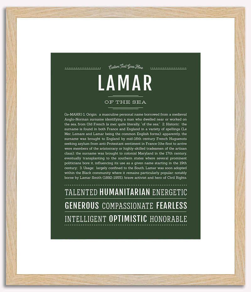 Lamar | Name Art Print