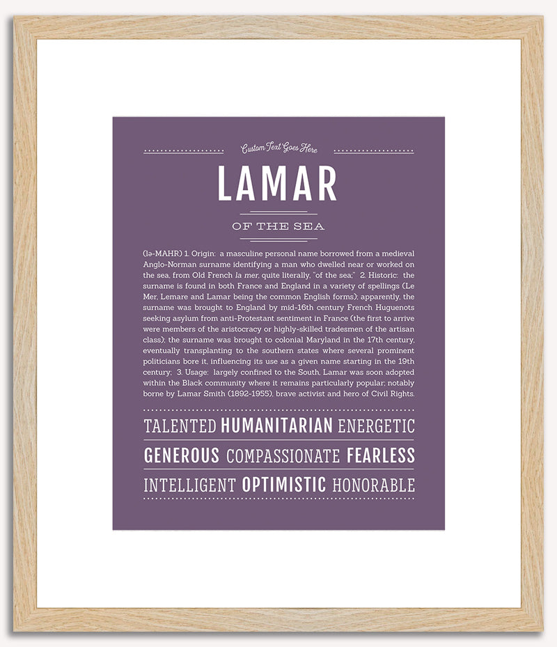 Lamar | Name Art Print