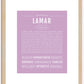 Lamar | Name Art Print