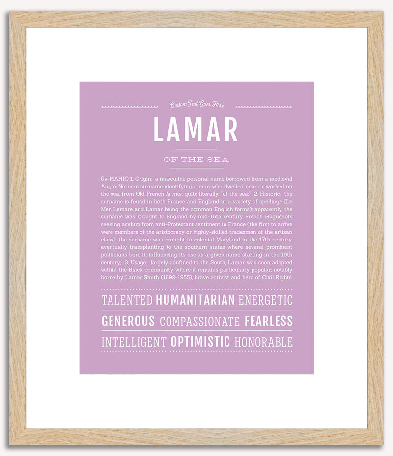 Lamar | Name Art Print