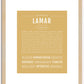 Lamar | Name Art Print