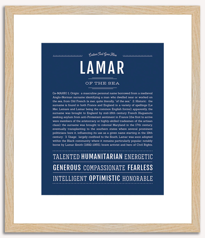 Lamar | Name Art Print