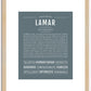 Lamar | Name Art Print