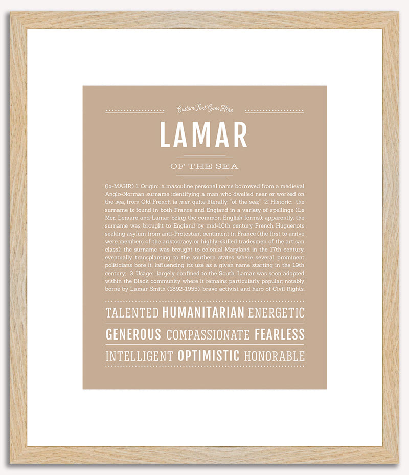 Lamar | Name Art Print