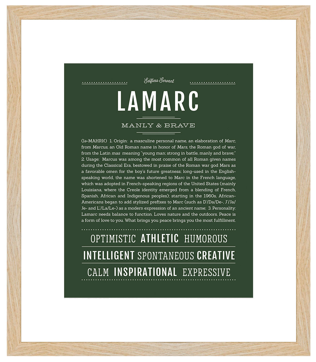Frame Options | Deep Forest | Maple Frame, Matted