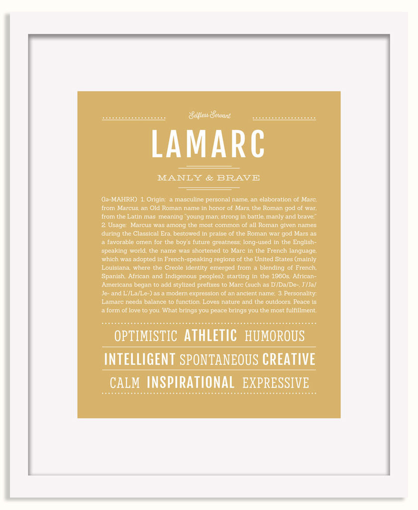 Frame Options | Matte Gold | White Frame, Matted