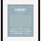 Frame Options | Powder Blue | Black Frame, Matted