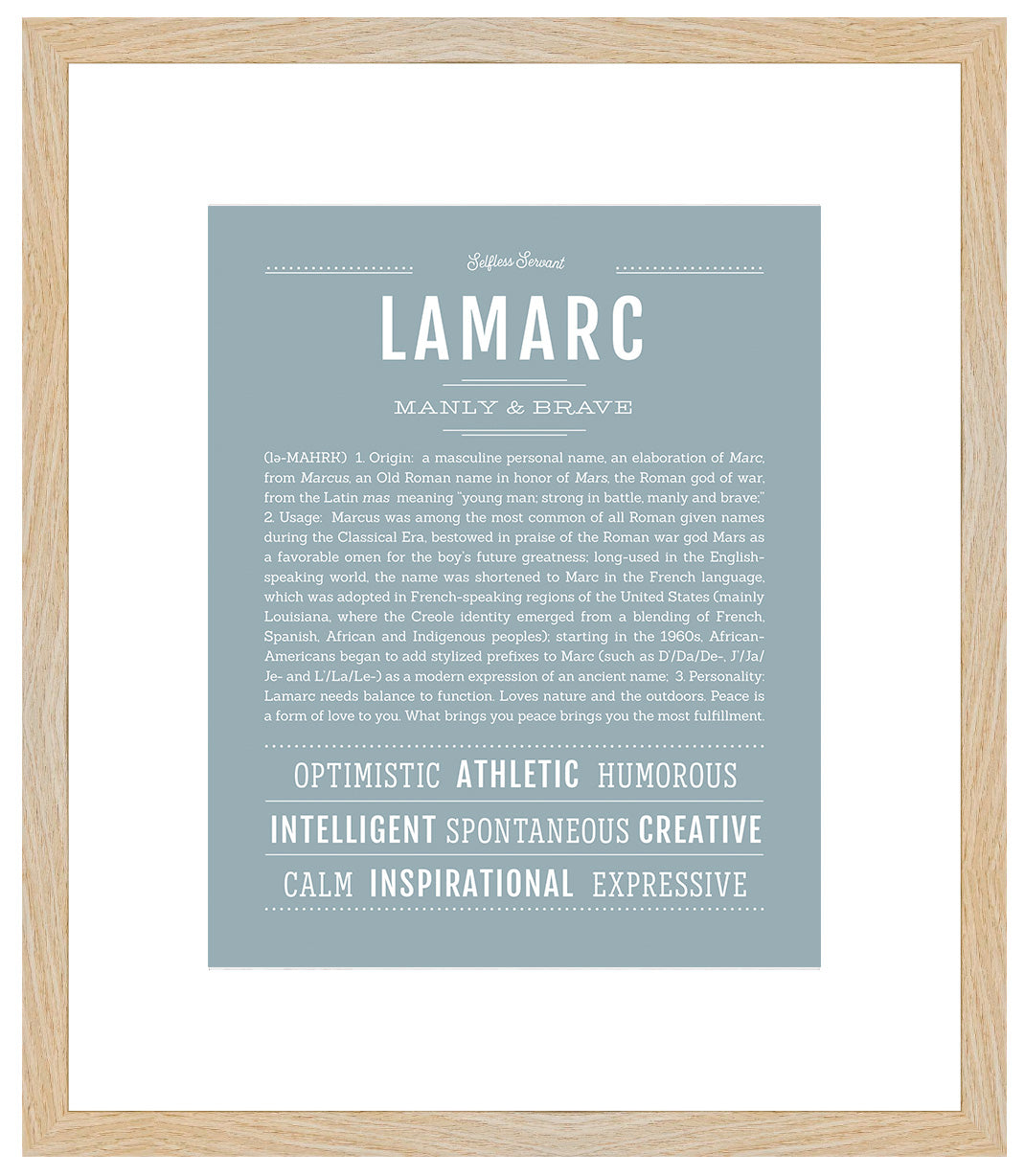 Frame Options | Powder Blue | Maple Frame, Matted