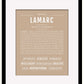 Frame Options | Tan | Black Frame, Matted