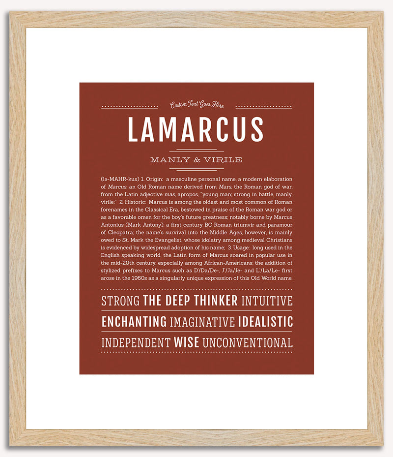 Lamarcus | Name Art Print