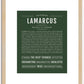 Lamarcus | Name Art Print