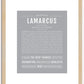 Lamarcus | Name Art Print