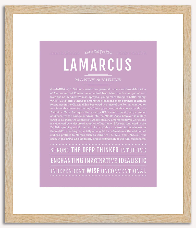 Lamarcus | Name Art Print