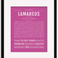 Frame Options | Dark Pink | Black Frame, Matted