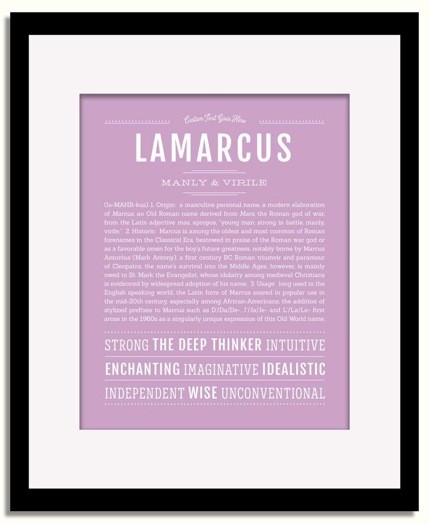 Frame Options | Lilac | Black Frame, Matted