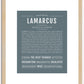 Lamarcus | Name Art Print