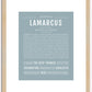 Lamarcus | Name Art Print