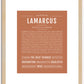 Lamarcus | Name Art Print