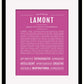 Frame Options | Dark Pink | Black Frame, Matted