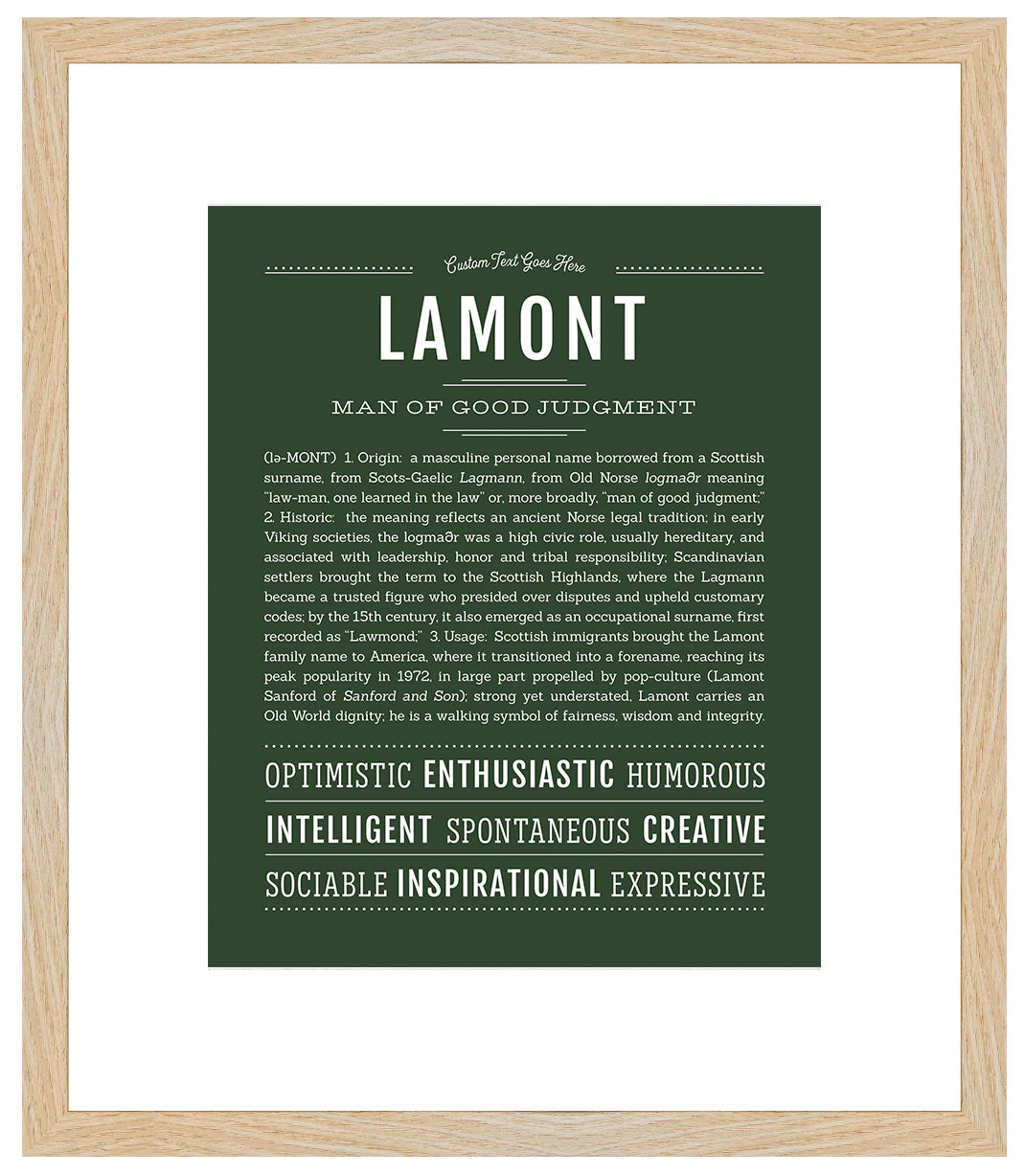 Frame Options | Deep Forest | Maple Frame, Matted