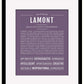 Frame Options | Deep Purple | Black Frame, Matted