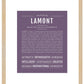Frame Options | Deep Purple | Maple Frame, Matted