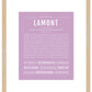 Frame Options | Lilac | Maple Frame, Matted