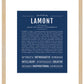 Frame Options | Midnight Blue | Maple Frame, Matted