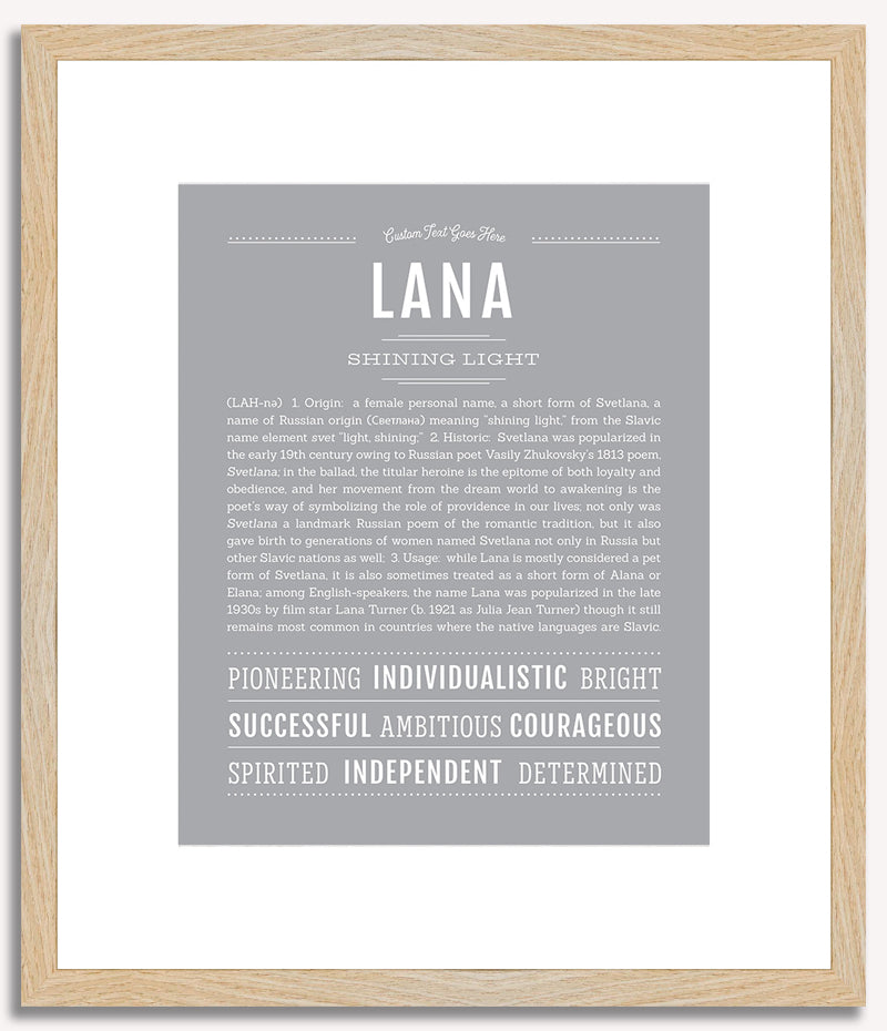 Lana | Name Art Print