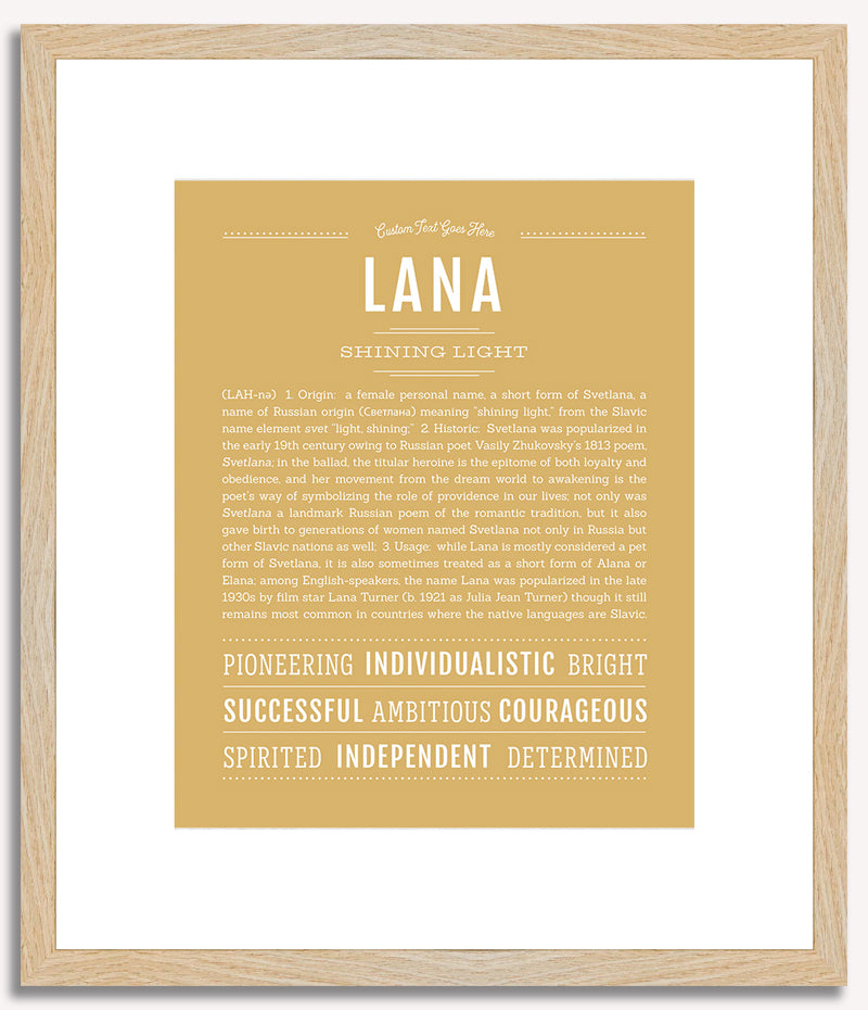 Lana | Name Art Print