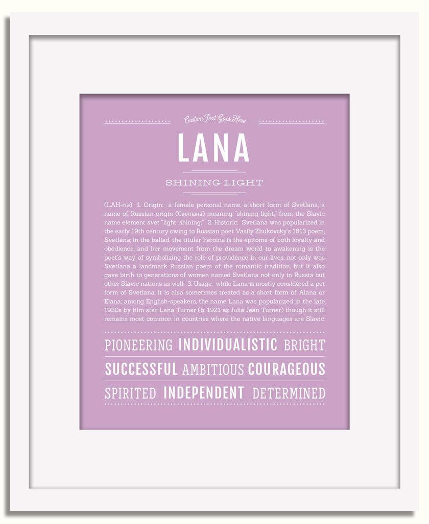 Frame Options | Lilac | White Frame, Matted