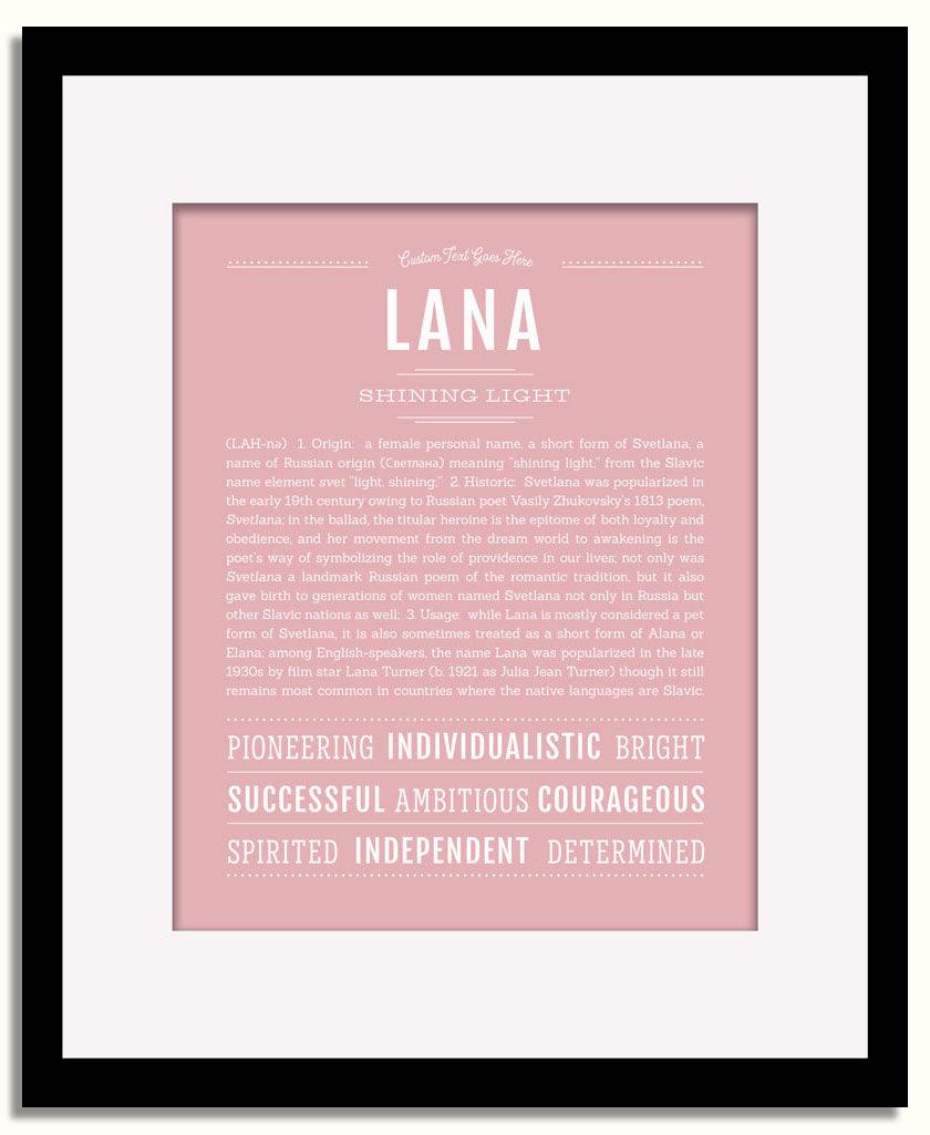 Lana | Name Art Print – Name Stories