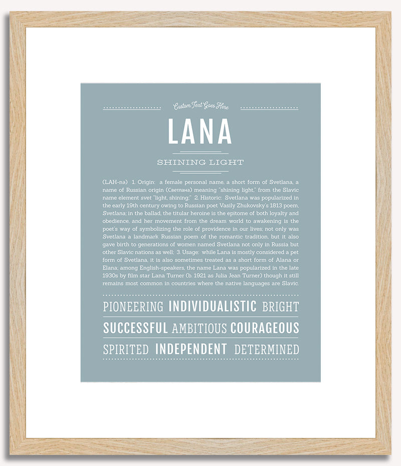 Lana | Name Art Print