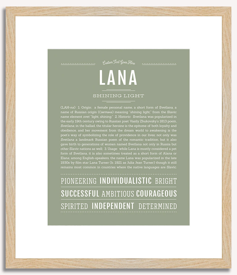 Lana | Name Art Print