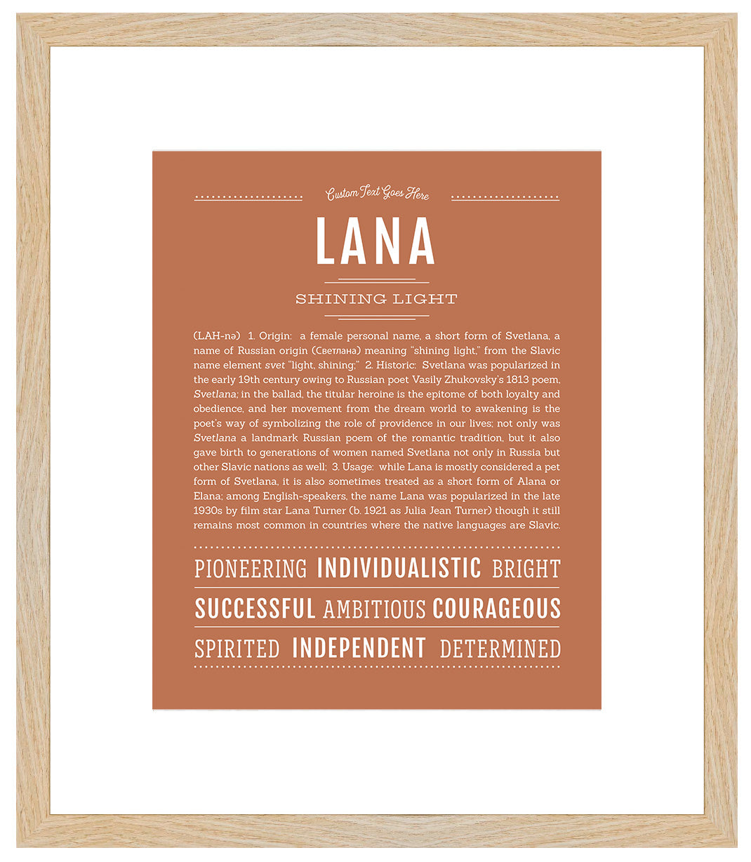 Lana | Name Art Print