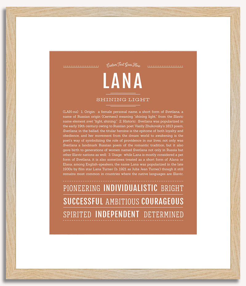 Lana | Name Art Print