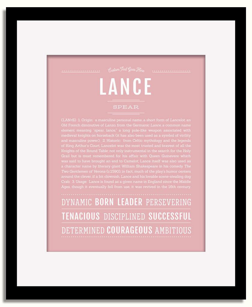 Frame Options | Dusty Rose | Black Frame, Matted