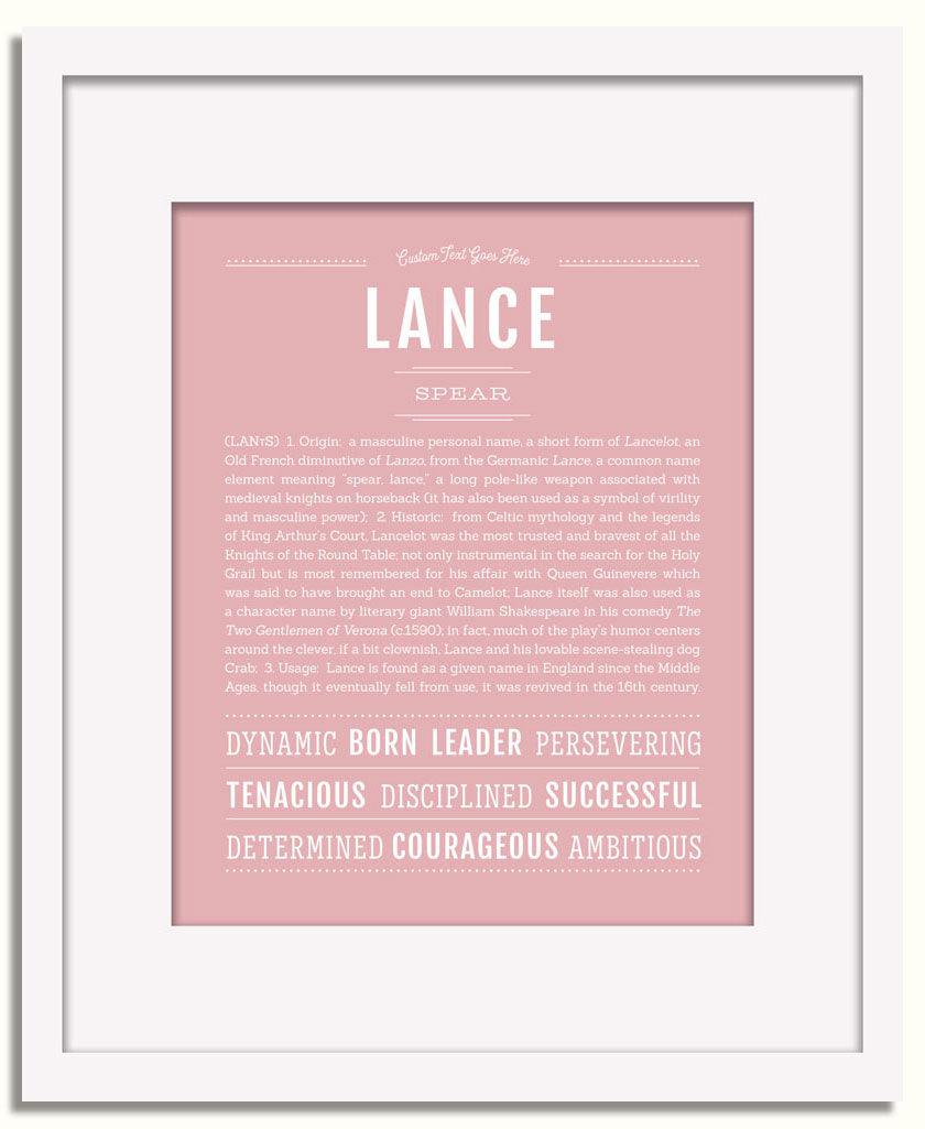 Frame Options | Dusty Rose | White Frame, Matted