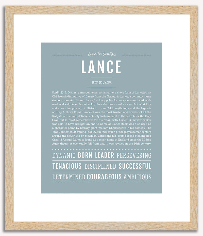 Lance | Name Art Print