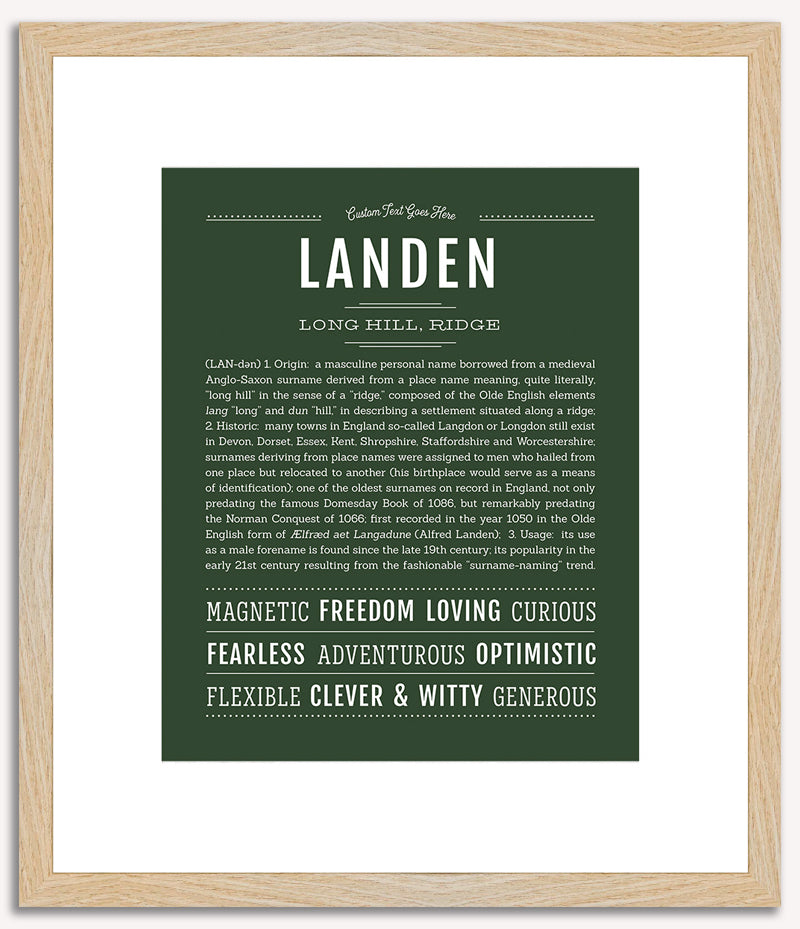 Landen | Name Art Print