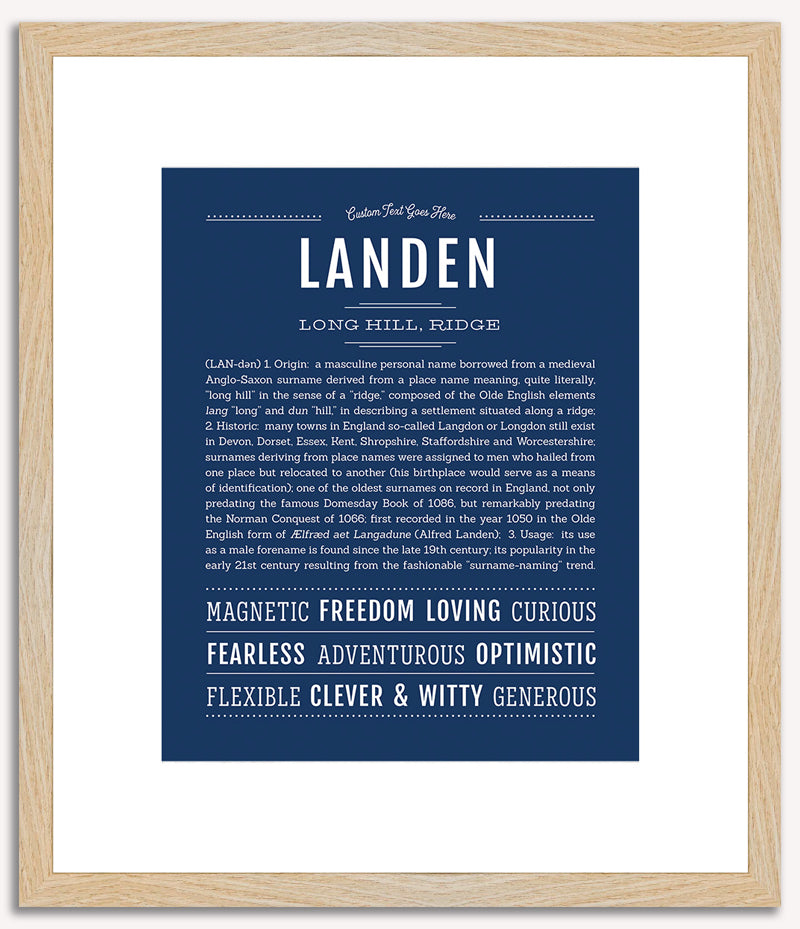 Landen | Name Art Print