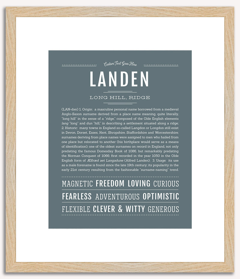 Landen | Name Art Print