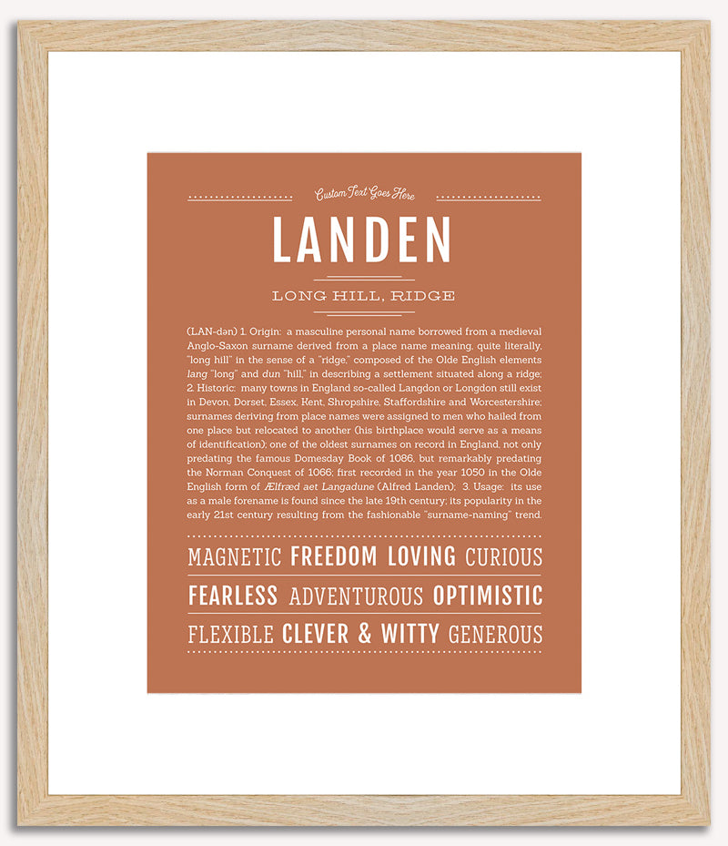 Landen | Name Art Print